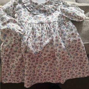 H&M Floral Baby Dress with Long Sleeves